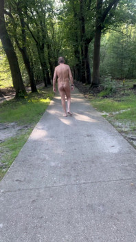 Nahá chůze viděná mnoha lidmi