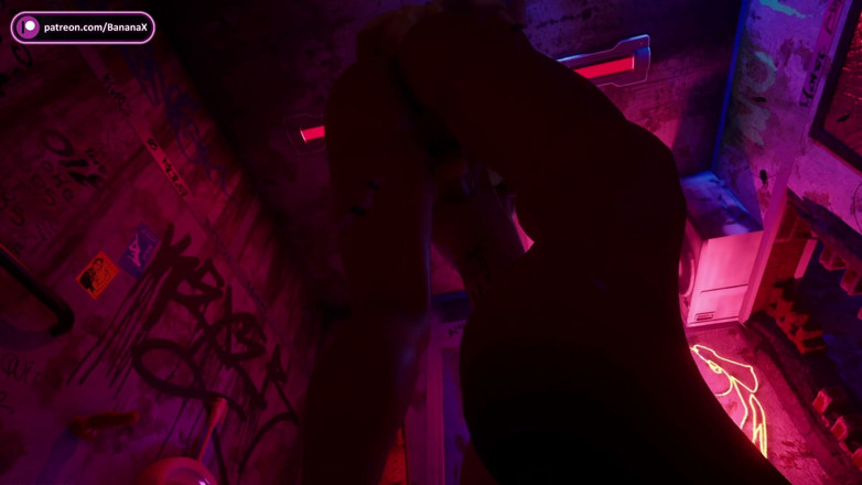 Banana X: Futa Wrecks Futa in Filthy Club Toilet