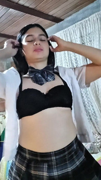 Beautiful Natural Girl with Big Tits Takes It All