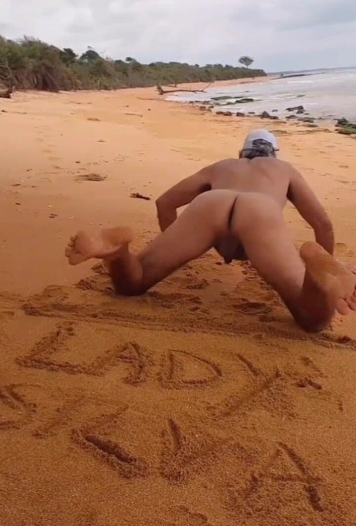 Ladysilvas: Ladysilva Naked on the Beach What a Hot Ass