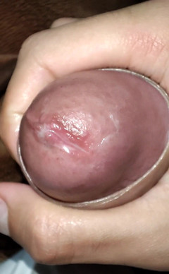 Camilo Brown: Vue macro de ma bite et de mon sperme