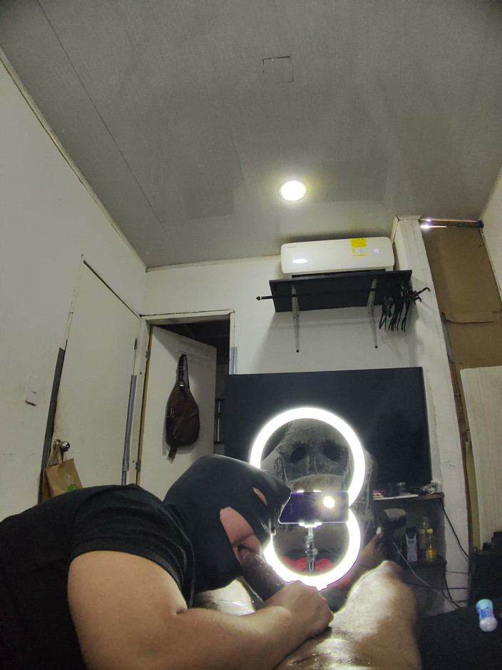 Cum-lobian dickdrainers: Throat Champ Black Mask 2