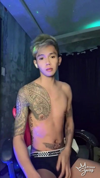 Inked Horny Twink Performed in a Live Webcam Show