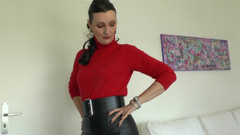 Lady Victoria Valente: Wide, Tight Belt and Watch Fetish, Your Boss, Your Masturbation...