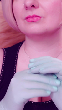 Asmr with Medical Gloves, Clicking and Clapping Hands. Arya Grander