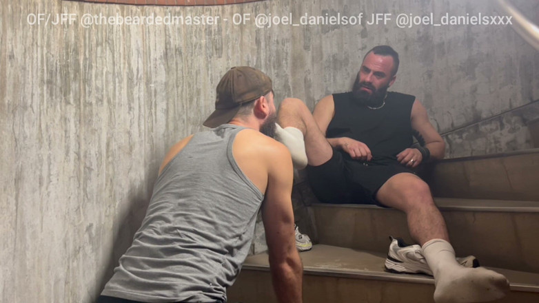 The Bearded Master: Outdoor Humilliation Feet Socks Sneakers Worship, Foot Fetish Sub