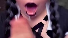 College Girl Wednesday Wants Your Cock