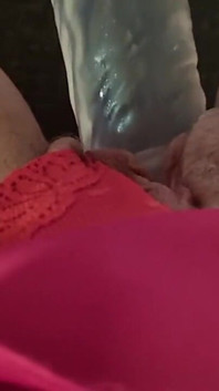 POV-dildofick meine rasierte muschi