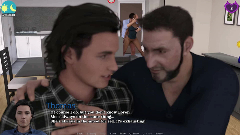 Dirty GamesXxX: Важкі дні дружина не може перестати зраджувати своєму чоловікові і перетворила їх додому на громадську площу з чоловіками, які приходять і виходять, еп.20