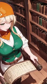 Blonder piraten-kapitän! Grüne Uniform & grobe Seile auf einem sonnigen Deck. Lange posen, lange beine bloßgestellt und dieser neckende blick