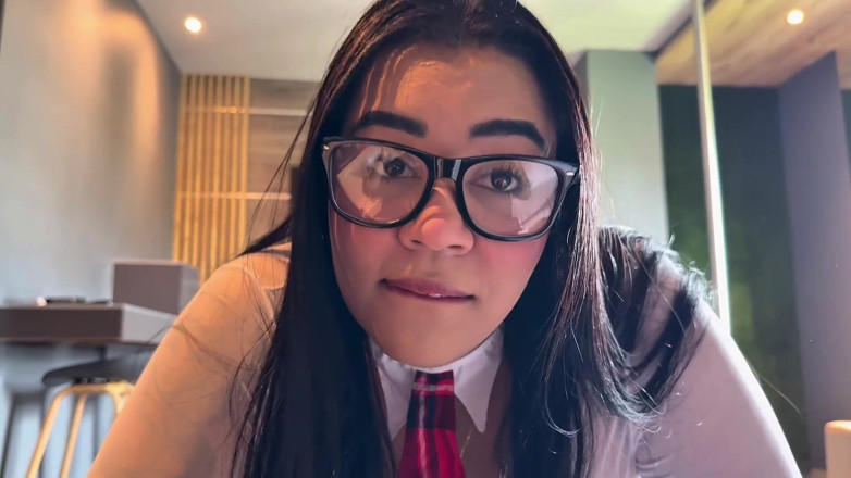 AlejandraGarciax: Big-butted Student Lets Her Ass Be Filled with Cum to...