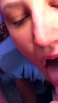 Tgirl Self-sucks Throbbing Cock Dripping Sloppy Cum