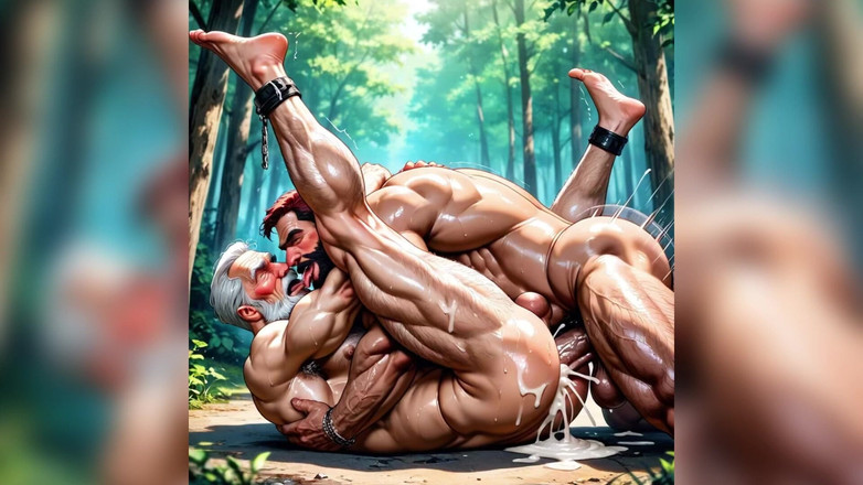 AI Blk: Un homme à bite énorme se fait baiser