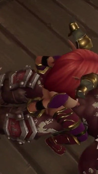 Kızıl saçlı elf ork savaş lordu tarafından sikiliyor: warcraft parodisi