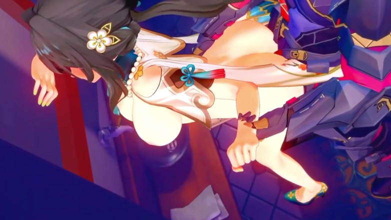 NSFWOtaku: Honkai Star Rail - Ruan Mei Caught Fingering Herself and Fucked...