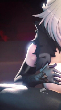 Arleccino From Genshin Impact Gives Hilichurl the Best Boob Job