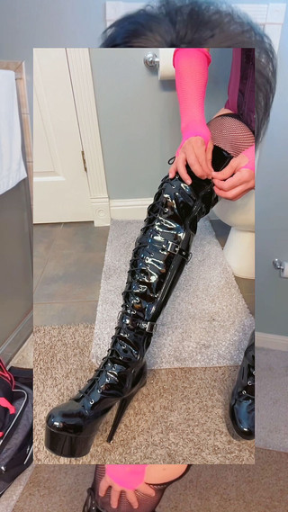 Shelly Robertss: Shelly Roberts Sissy CD Femboy Kouření Fetiš Velké Vlasy Fetiš