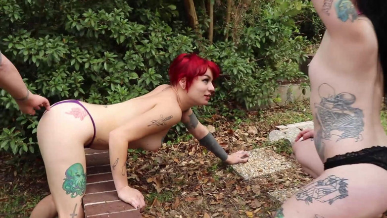 Azure Sky Films: Amelia dire/mallory maneater (bagian 2) seks threesome di seks threesome sampai dicrot...
