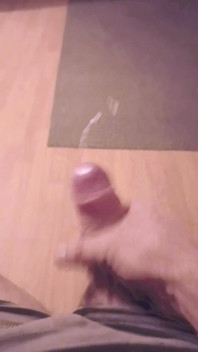 Stretching and Horny Cum