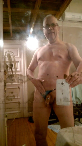 Dildo Man and Cross Hard Sex: Video selfie