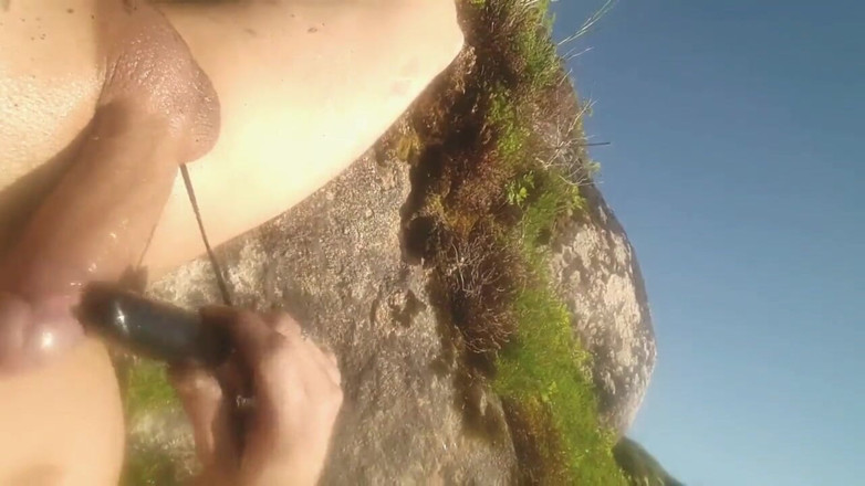 Lov2selfsuck: Stimulare anală sexy cu soare și Blue Sky