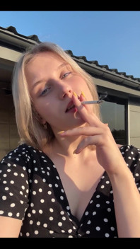Cutie Smoking