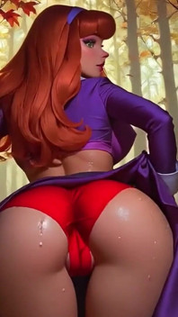 Daphne Blake De Scooby-doo Saltando Sexy Bunda De Calcinha Vermelha