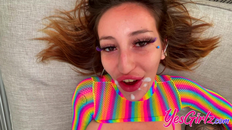 YesGirlz: Tattooed babe Anna Chambers fucks hardcore