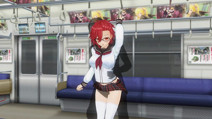 H3DC: Lelaki HENTAI 3D melancap pepek awek kolej di dalam kereta api