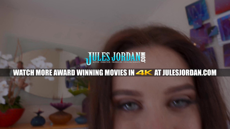 Jules Jordan: Lana Rhoades 19 year old natural busty teen gets covered in...