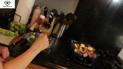 Chad Diamond: Alice Frost cooking with fire POV