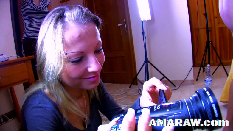 Amaraw: Blonde Sylvie Castro bed fucked and receives a sloppy facial