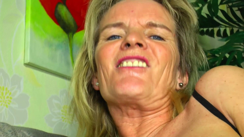 German's Fat and Old Ladies: She Is German Granny in Black Lingerie Who Likes to...