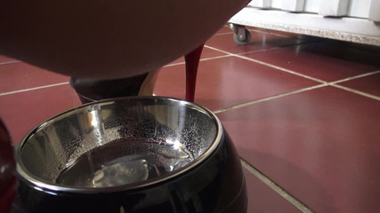 Thumbnail of Cage slave has to drink piss after electro punishment!