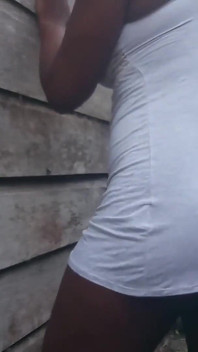 Teasing in Sexy Short Dress Rubbing Fingering My Wet Pussy