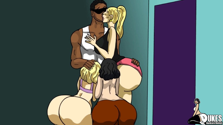 Dukes Hardcore Honeys: Stiefmoeder komt erachter dat stiefdochter porno doet op de harde...