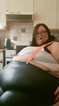 SSBBW BBW Kitchen Play in Sexy Tight Clothing Part 2