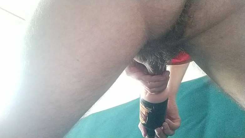 Hot guy solo: Ostre ruchanie cipki zabawki, aż spuszczę