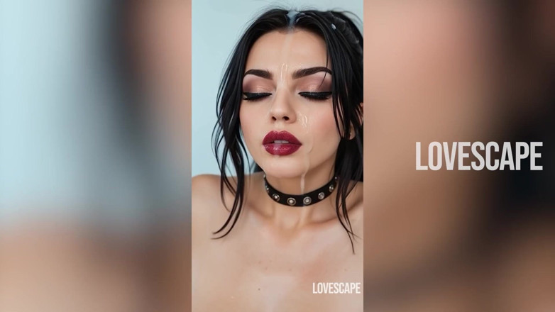 Lovescape: बड़े स्तनों वाली गॉथिक लड़की को मोटे तौर पर चोदा जाता है