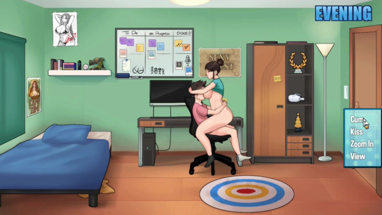 NSFWOtaku: Hentai oyunu - ev işleri - bayanlar ile dörtlü seks