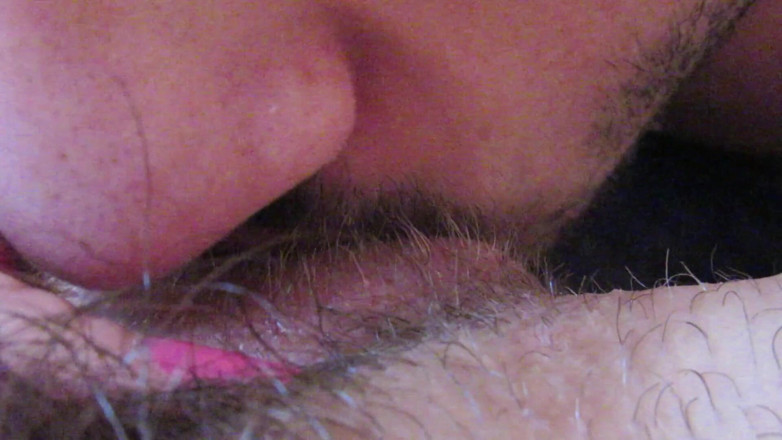 Cuteblonde666: Licking and sucking my big clit hairy pussy until I...