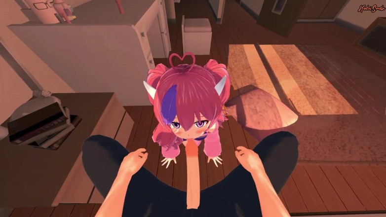 Hentai Smash: Ironmouse получает миссионерский кримпай от вашего видео от первого лица - Vtuber хентай.