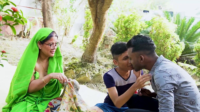 Xtramood: Two Desi Boyz Doing Fun with His Grand Stepmom, Hardcore...