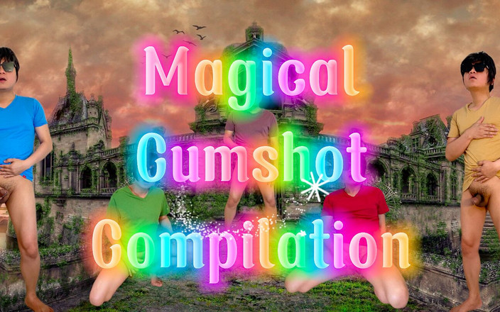 Great J: Kouzelná creampie stříkání kompilace asijského chlapce stříkání v magických místech