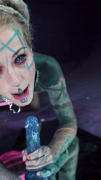Your Trippy Hippie Plays with Pippie and Anal Dildo