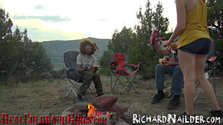 Richard Nailder Hardcore: Cute Redhead Does First Ass-to-mouth and Lesbian Experience in Camping...