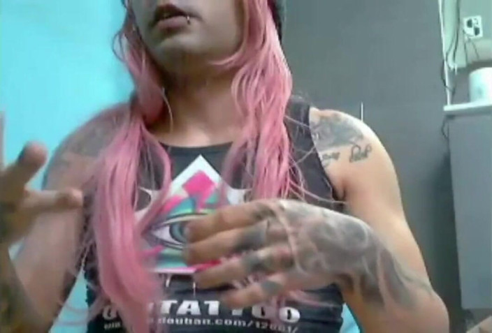 Lisa Rhea Deville: Pink Haired 20h Cam Session Compilation Short
