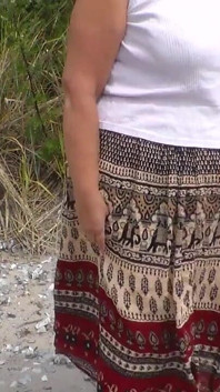 Jen Flashes at the Beach