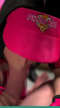 Jav pizza girl me deu com os pés perfeitos!