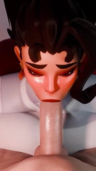 오버워치 Vendetta 조잡한 오럴 POV 3D 애니메이션 Rule34